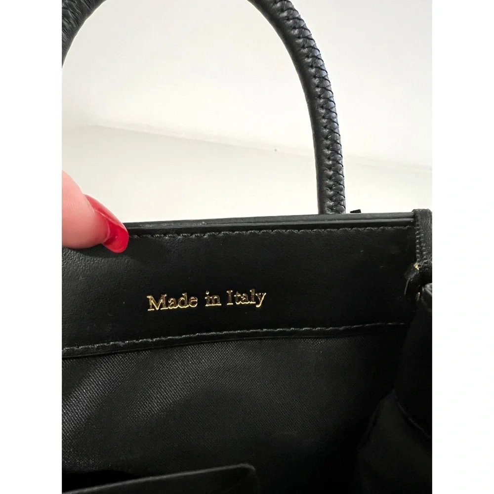 NWT MOSCHINO Gold Logo Leather Crossbody Bag Designer